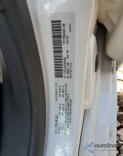 2015 Chrysler 200 C z USA, uszkodzony, nr VIN 1C3CCCEG3FN643258